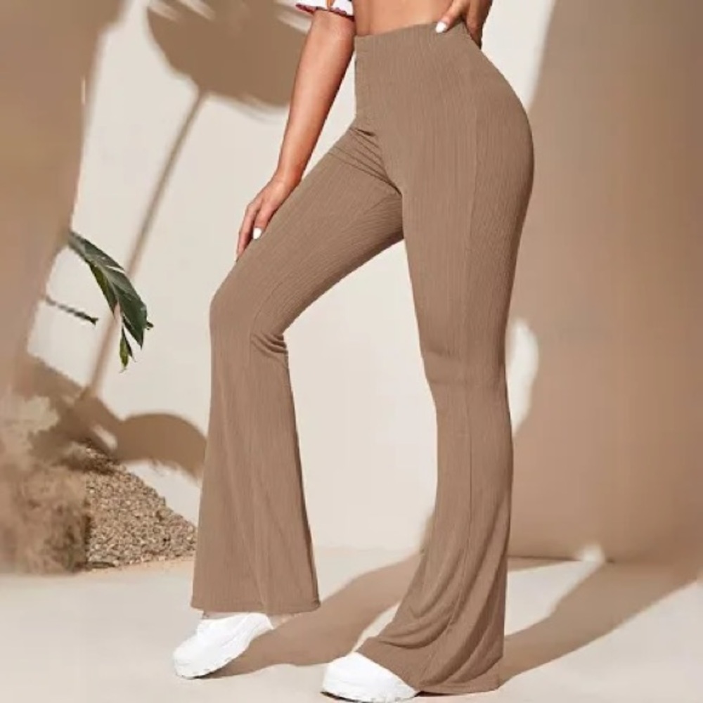 Brown Flared Pants